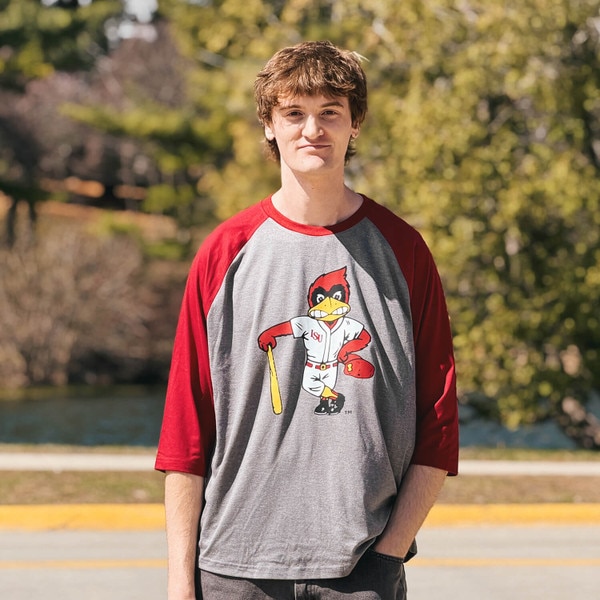 Authentic Brand Ball Player Cy Cardinal & Gray Long Sleeve